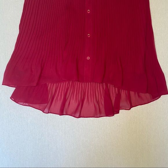 BCBGeneration Accordion Pleat Chiffon A-line Skirt - Picture 2 of 6